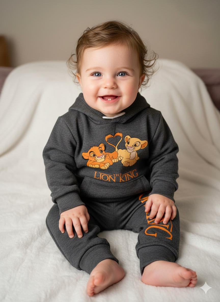 Gray Fabric Children's Tracksuit