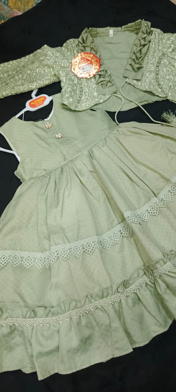 Baby Girl light green dress