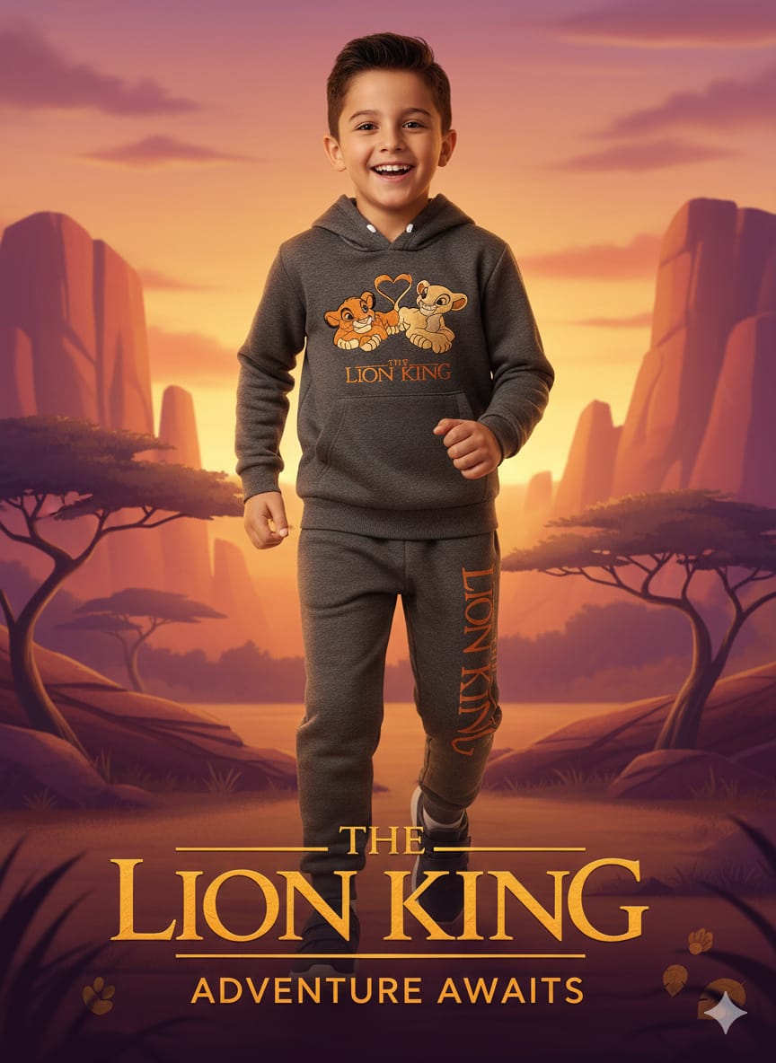 Gray Fabric Children's Tracksuit