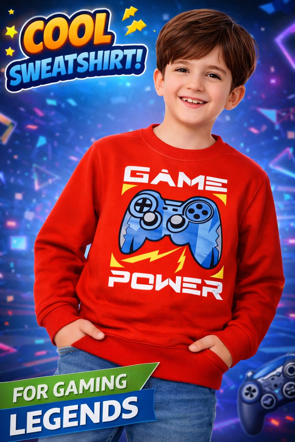 Red color sweat shirt