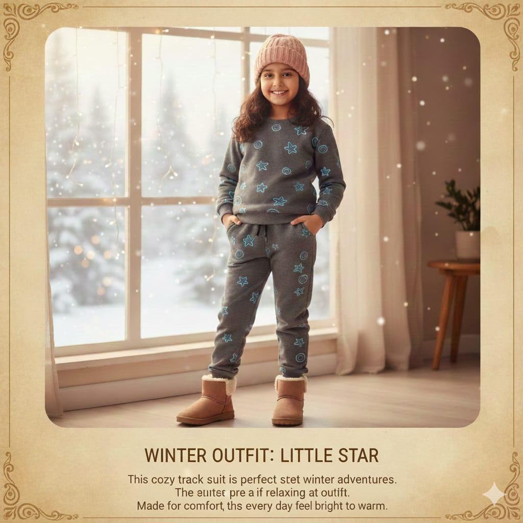 Imported Flees Tracksuit For Girls Soft And comfortable