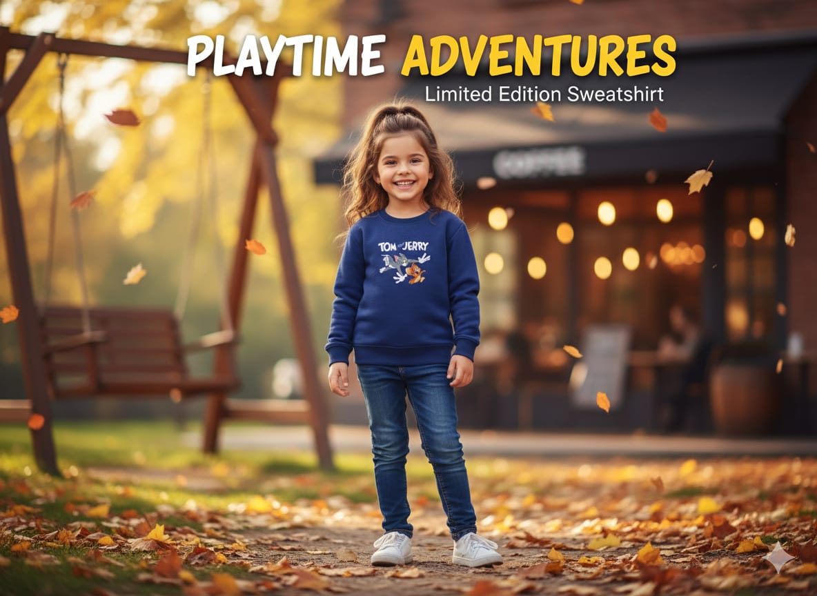 Light Navy blue color Sweat shirt