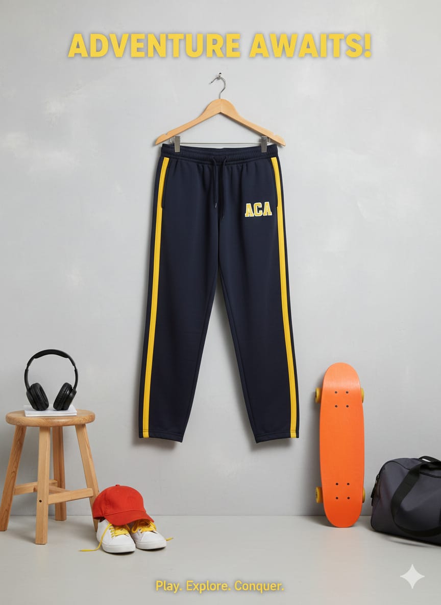 Color black 2 pockets yellow lining trouser