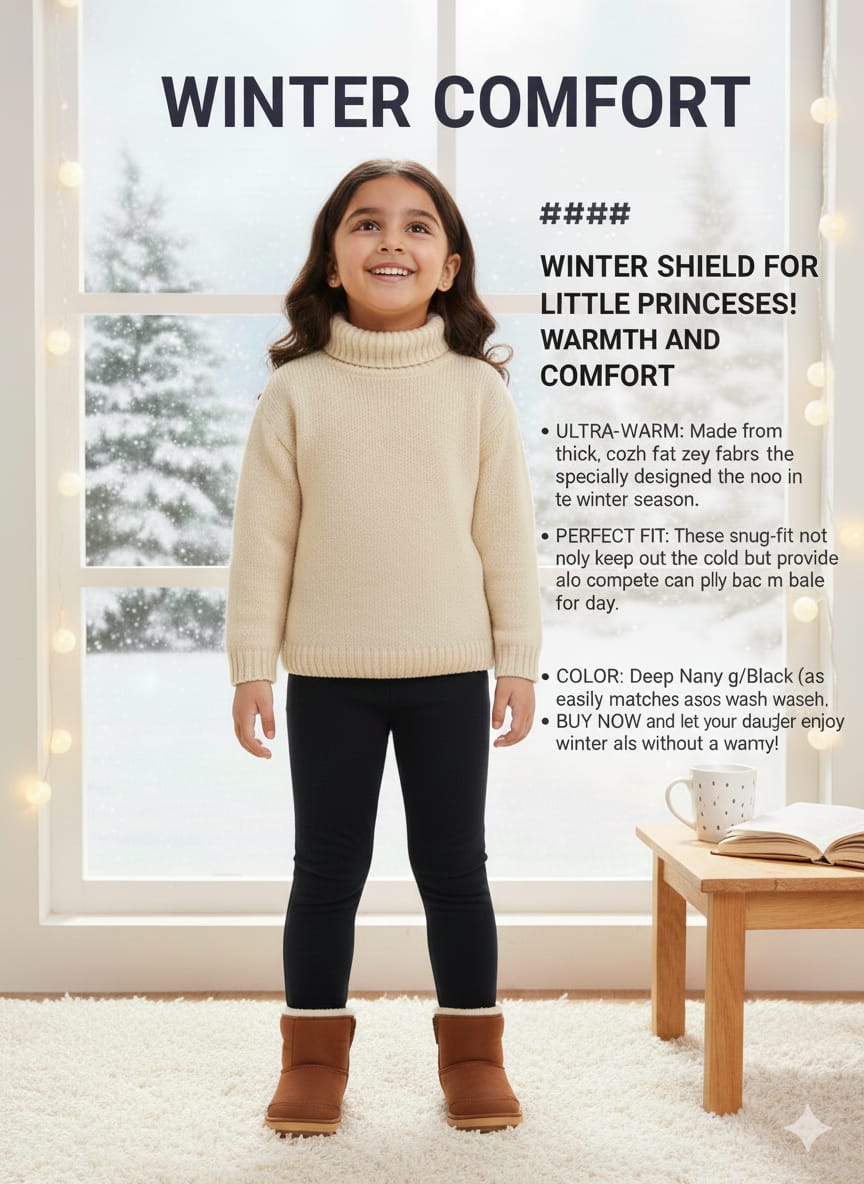 Warm Winter Girls Tights