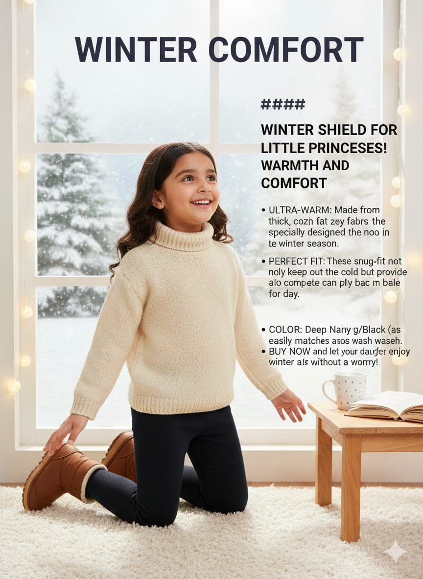 Warm Winter Girls Tights