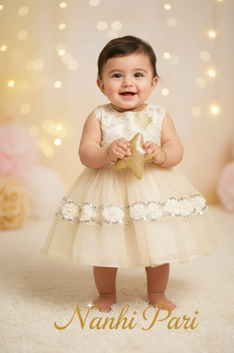 Fancy frock skin colour for net